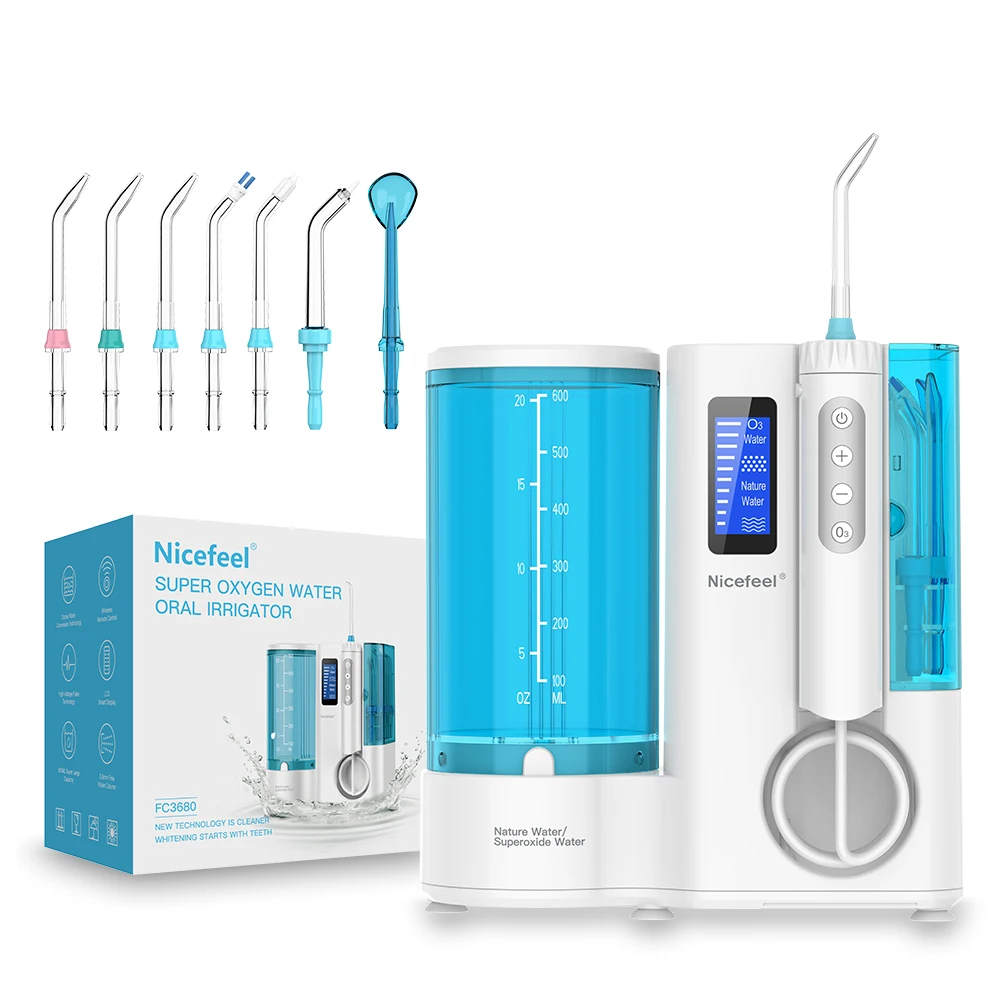 Nicefeel FC3680 ozone Water Flosser Tooth Cleaner Dental Water Flosser desktop Oral Irrigator for home use