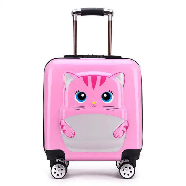 Amazon Hot Sale Custom Design Kids Suitcase Travel Luggage Children Trolley School Bag Travel Smart Luggage Wheeled Suitcases