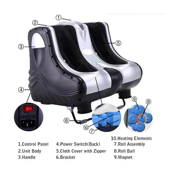 2022 High Quality Massager Products 36V Electric Air Pressure Heating Foot And Leg Massager