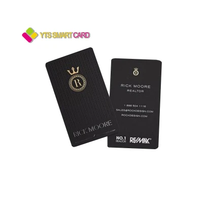 Wholesales YTS 2022  Hot Custom PVC Plastic smart Membership card gold silver hot stamping business cards