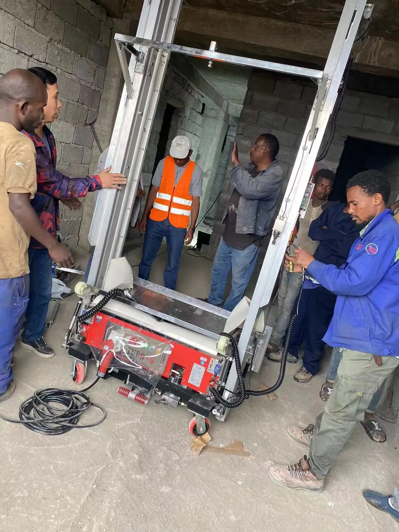 wall plastering machine automatic wide plastering machine internal wall