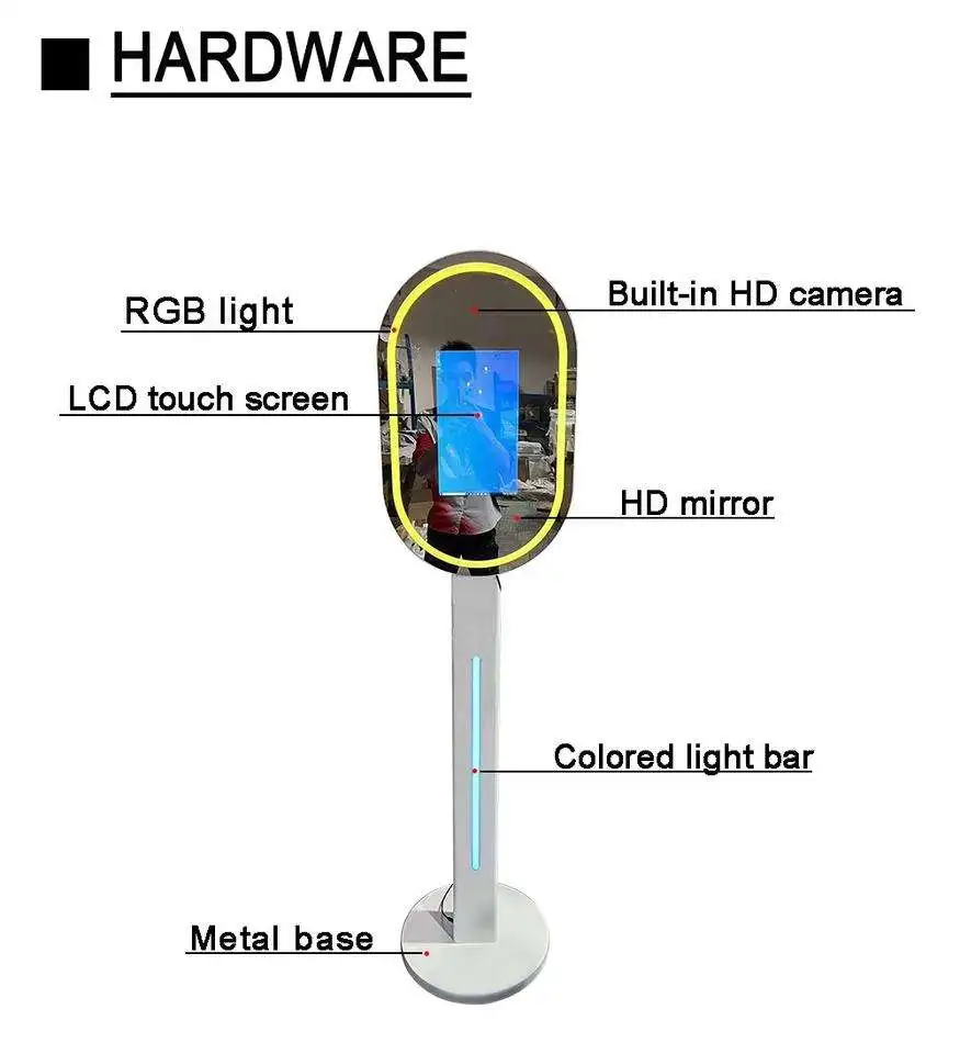 Mini Photobooth Touch Screen Magic Mirror Photo Booth For Sale Selfie Fotomation Station Portable Photo Booth