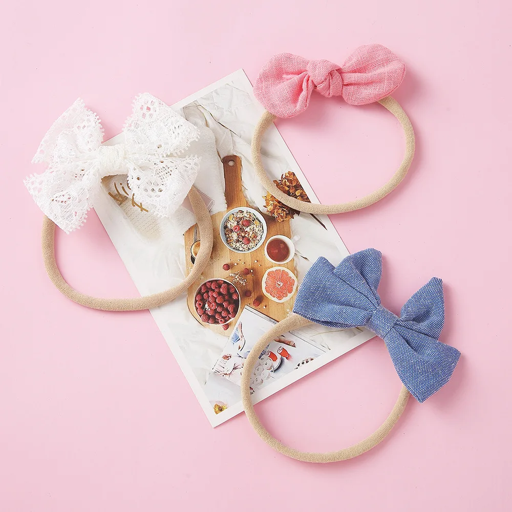 Genya Baby Girls Hair Ties  Flower Hair Bows Rubber Bands Ties Soft Elastics Ponytail Holders Hair Accessories