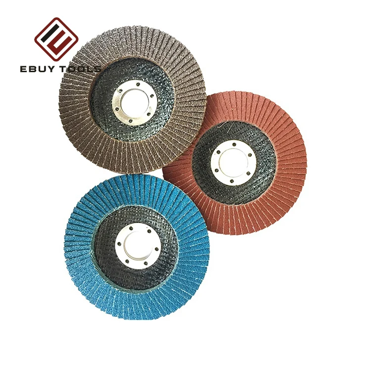 2024 factory price 4 1/2 Inch Aluminum Oxide Abrasive Flap Disc Grit Grinding Sanding Wheels for Angle Grinder
