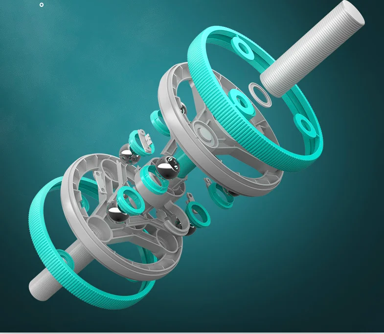 Custom multifunctional 6 in 1 AB wheel roller kit indoor and outdoor weight loss fitness shaping abdominal wheel