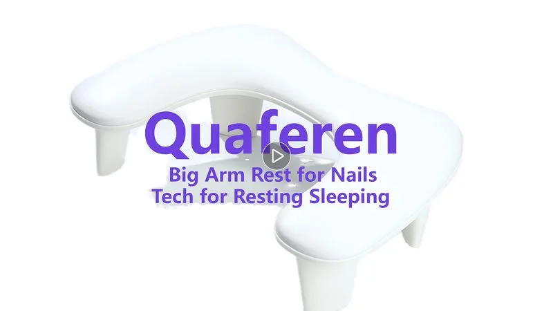 wholesale beautiful salon nail table home manicure leather hand pad foot bracket nail U-shaped pillow leather tilt soft pillow