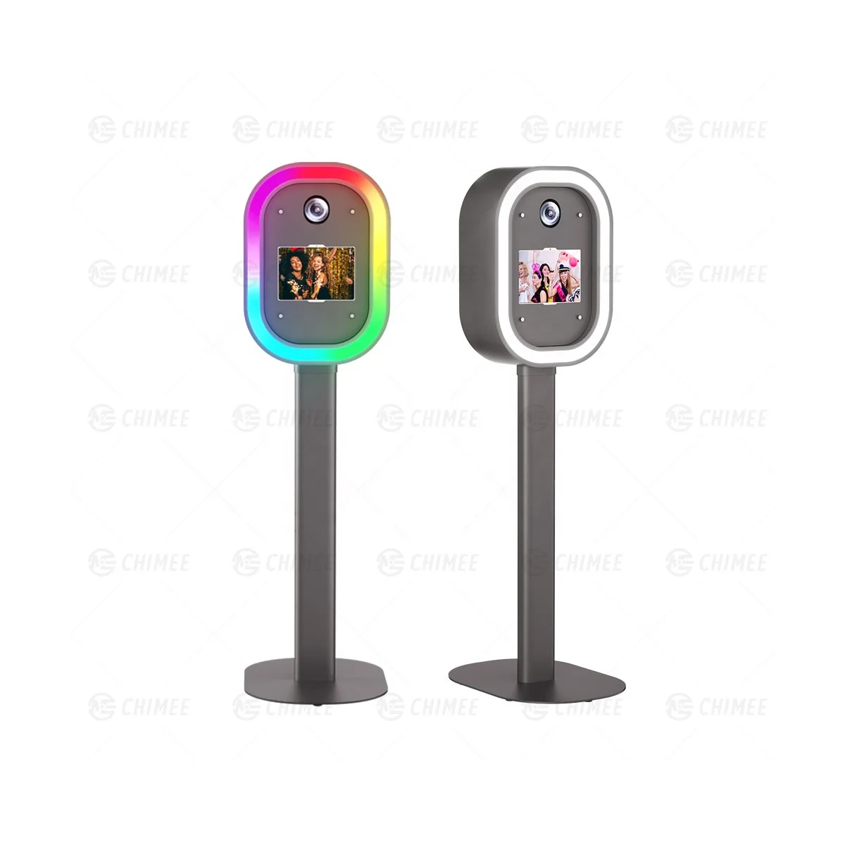 salsa oval ipad dslr booth tablet PC screen dslr photobooth kiosk aluminum shell portable wedding photo booth machine with case