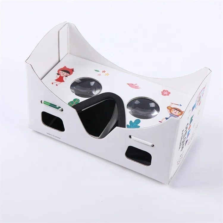 Flat Design Vr Cardboard Google 3d Glasses Headset Folding Pop Up Google Cardboard Vr 3d Glasses