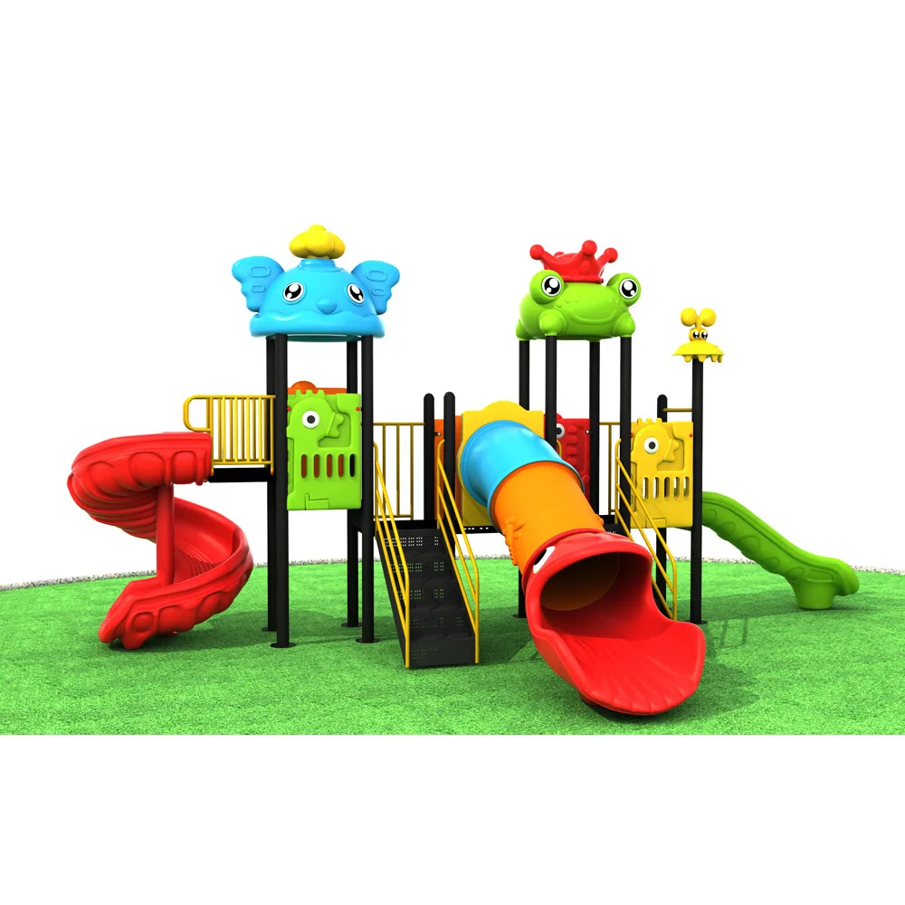 Children New Style  Hot Sell Multifunctional Toys Cheap Plastic Colorful Outdoor combined Slide for Public or Garden