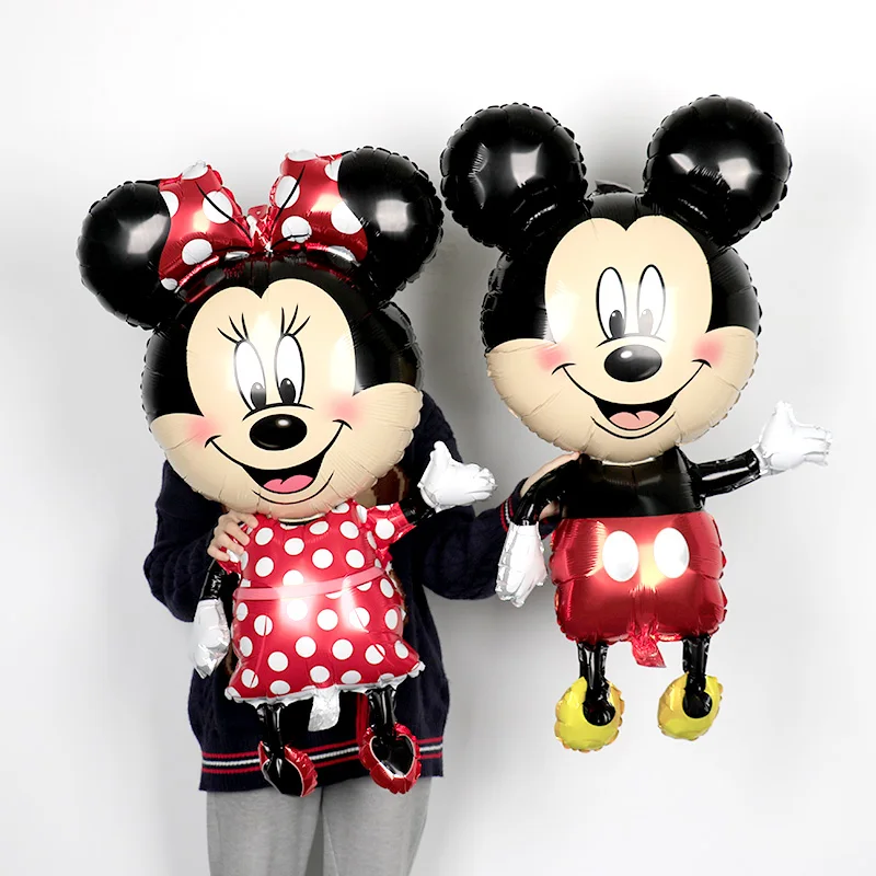 Mickey Minnie foil balloon standing cartoon paradise party themescene decoration  birthday party balloons