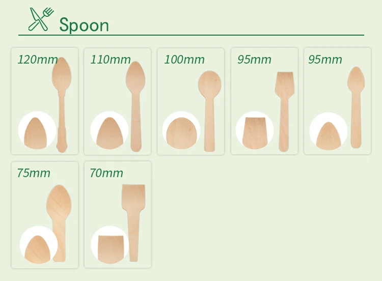 China Wholesale Biodegradable Disposable Wooden Ice Cream Spoon Wood Spoon