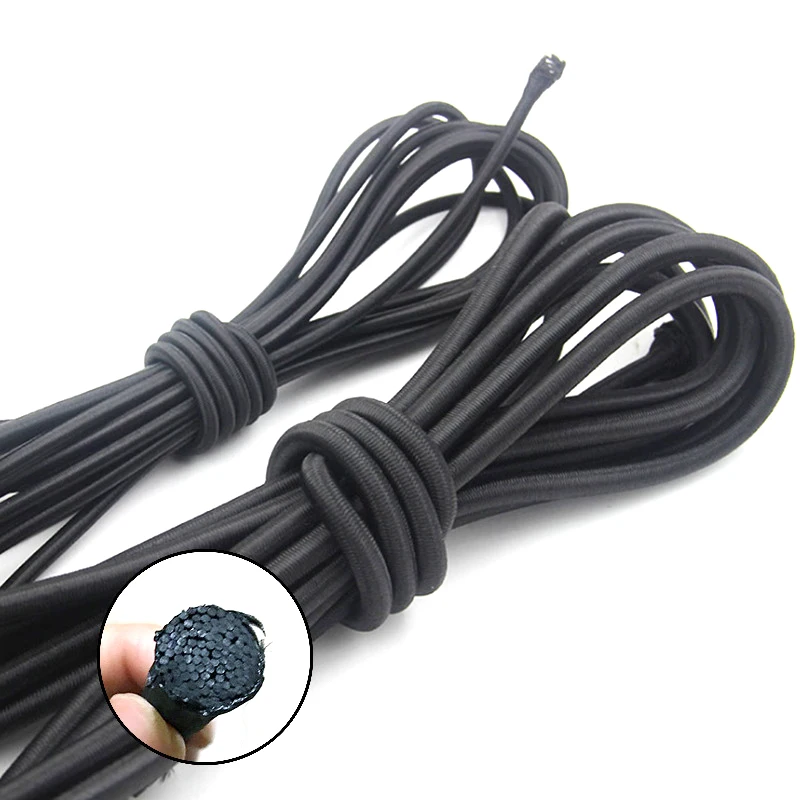 wholesale colorful 0.5-12mm wide natural cord rope latex pull rope elastic resistance band rope