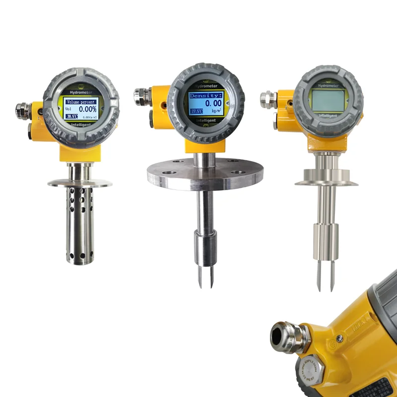 Anti-corrosion tuning fork densitometer for online analysis of hydrochloric acid solution densitometer concentration