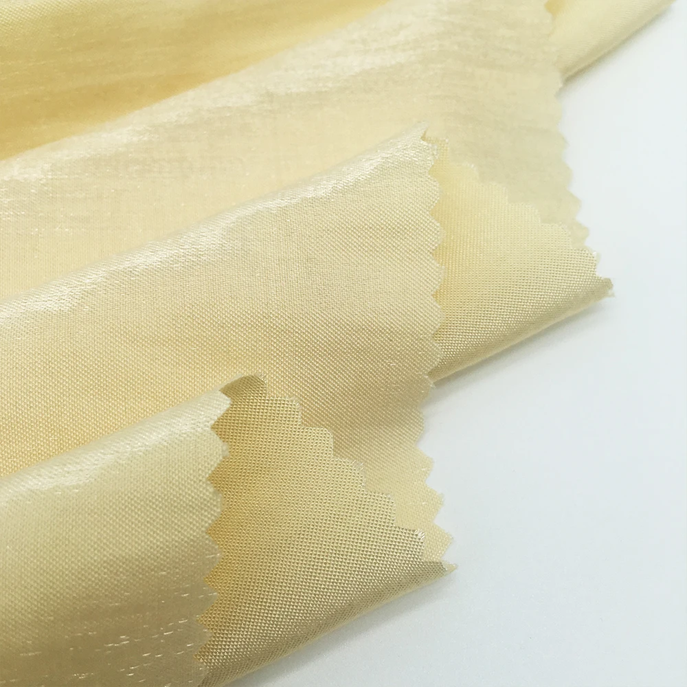 Rayon poly shiny satin comfortable fashion woven dyeing fabric