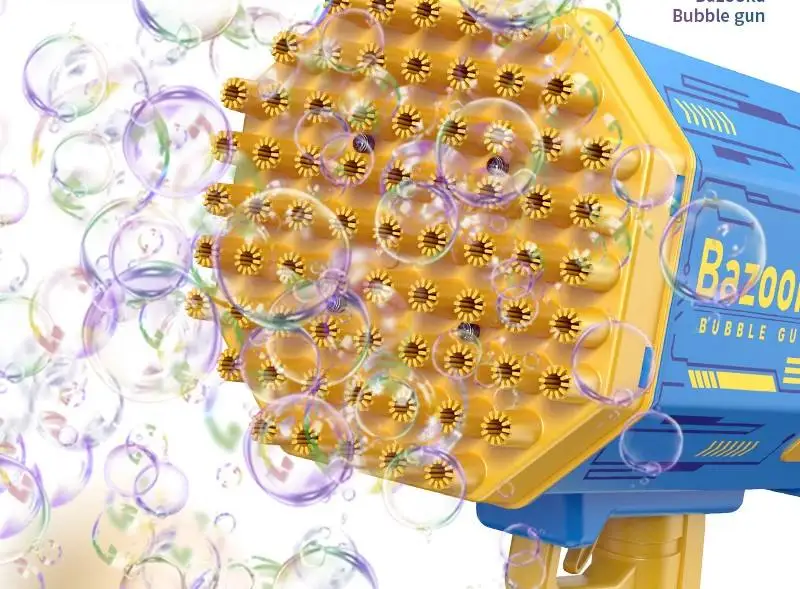 Bubble toys Large Automatic Plastic Holes Launcher Bazooka Rocket Blowing 2024 Bubble Gun MachineToy Electric Bubble toys