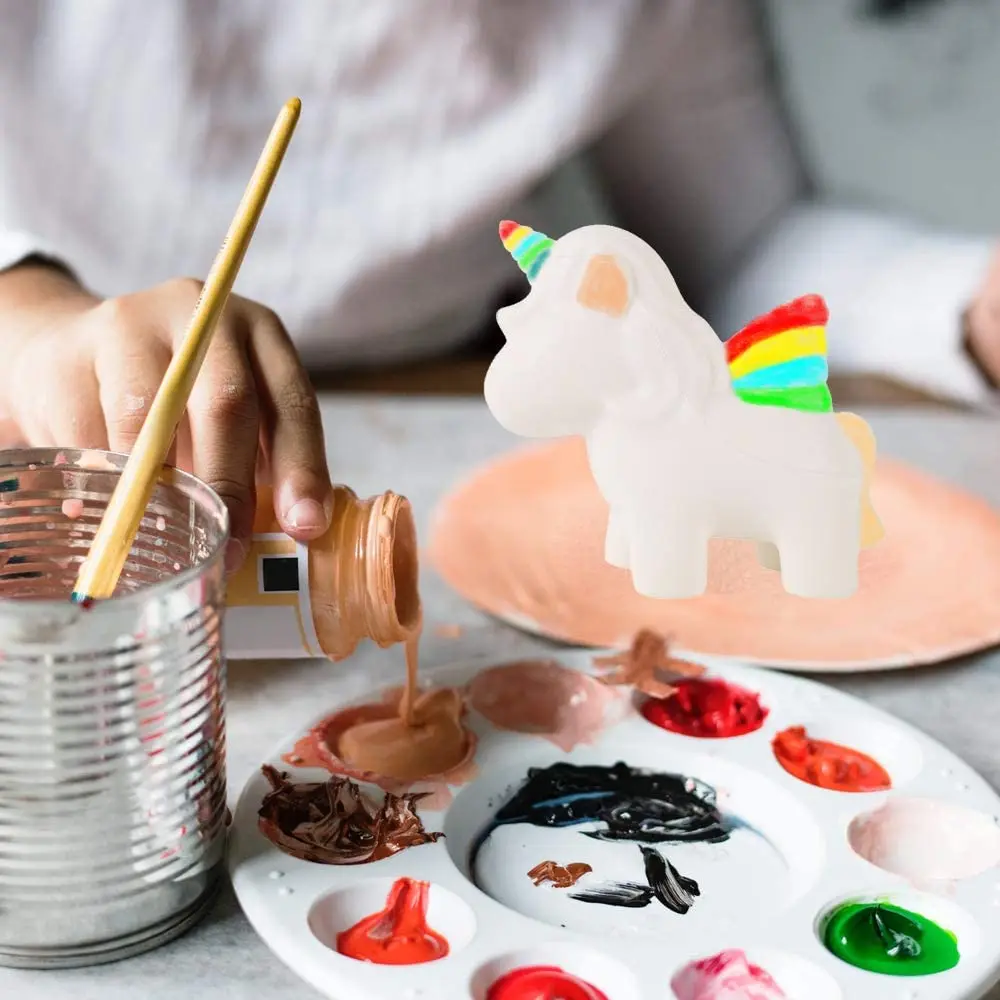 DIY живопись сжималки Единорог олень торт пончик кавайные медленно восстанавливающие форму сжимаемые игрушки для детей