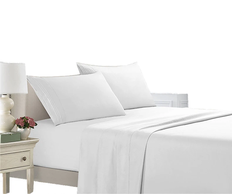 Wholesale 1800 Thread Count Polyester Bed Sheet Set Microfiber Bedding Set Bedsheet
