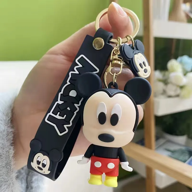 Cute Cartoon Stitch Keychain Mickey Minnie Keychain Accessories Wholesale Cute Mickey Keychain Wholesale
