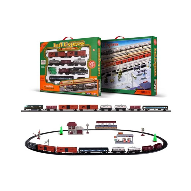 Funny battery opetate large classical train toy with light and sound HN721658