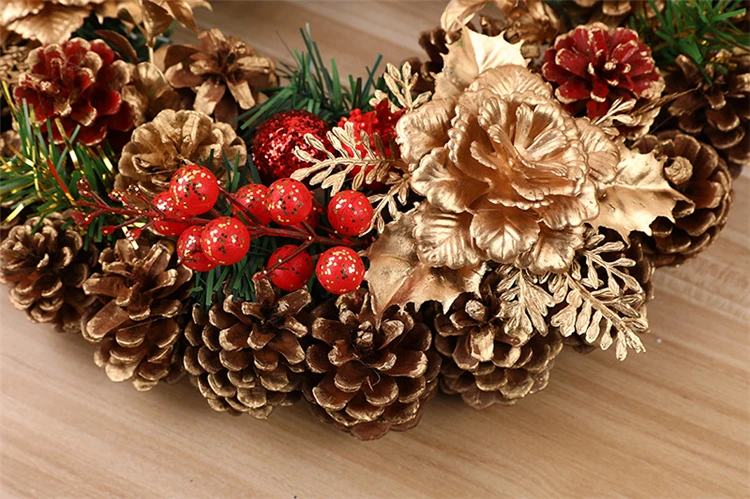
2020 new design christmas wreath garland for christmas hanging Ornaments 