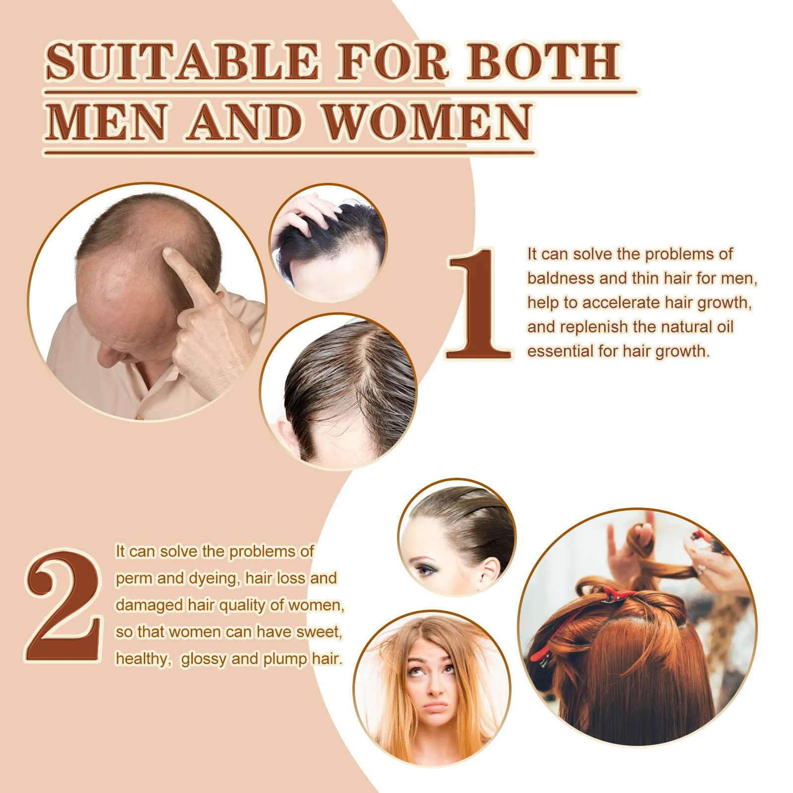 Batana Hair Strengthening Oil With Biotin Hair Serum Oils,Nourishing Treatment for Split Ends and Dry for Beauty hair Care