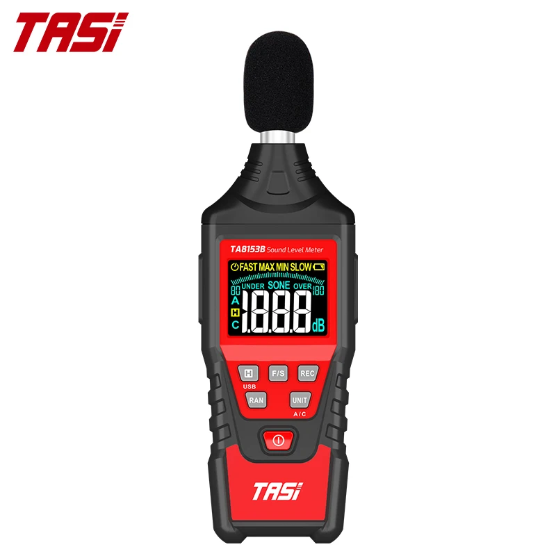  Цифровой измеритель уровня шума TASI TA8153B USB промышленный децибела заводской в окружающей среде
