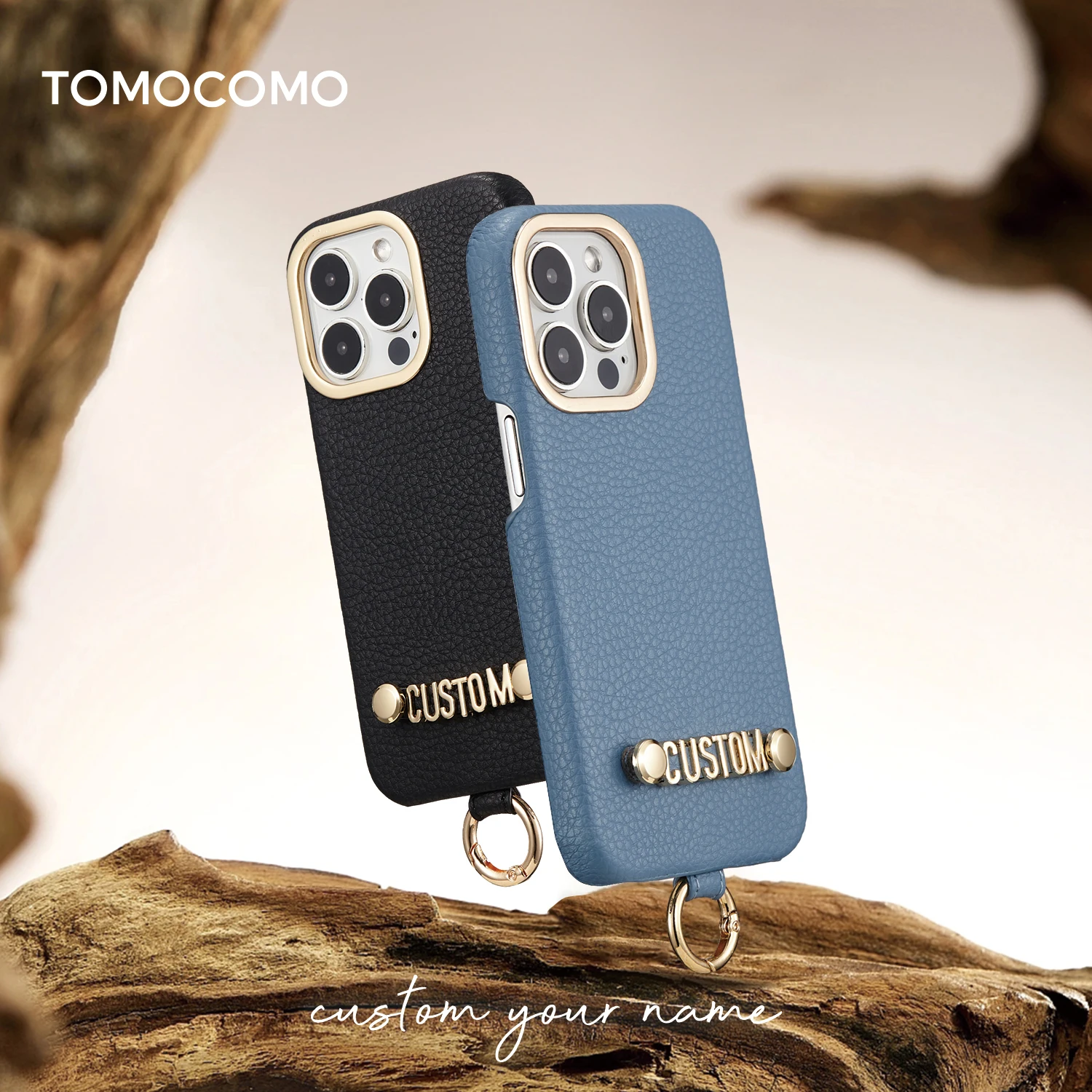 Personalize name mini letters   PU leather phone Strap case Shoulder strap  For iPhone 14 14Pro 12 13 XS Max  14Plus Phone Cover
