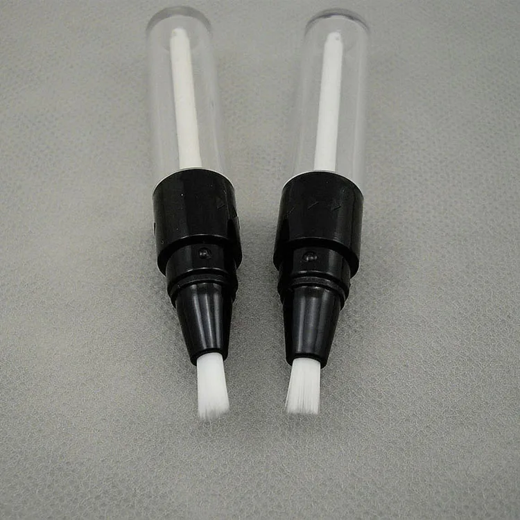 
moq 500pcs TM-CP8201 free samples twist up design air tight cosmetic pen package 4.0ml twist lip gloss pen with brush applicator 