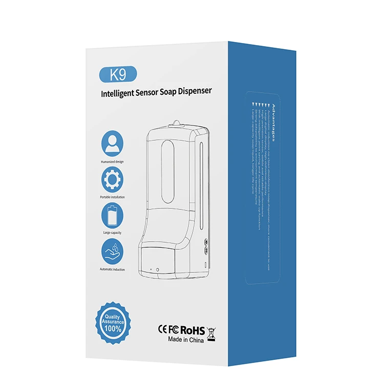 K9 PRO 2-in-1 Non-contact Digital Infrared Thermometer and Automatic Sensor Soap Dispenser for Office Hotel Mall Outdoor/Indoor