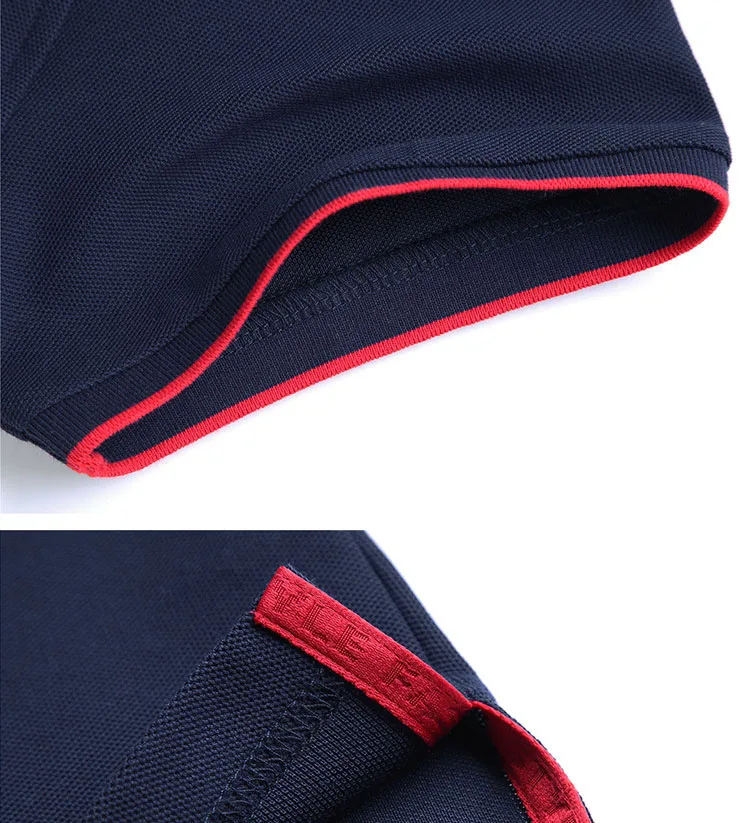 Низкий минимальный заказ Высококачественная рубашка-поло на унисекс с разными линиями воротника