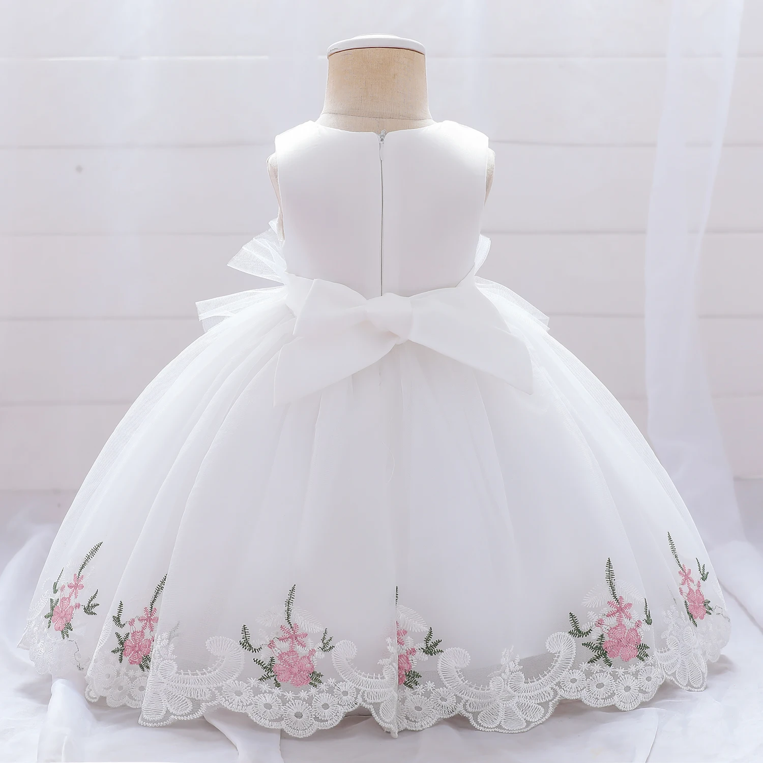 DB10134 DAVE BELLA Summer Baby Girl Princess Clothes Children Birthday Party Wedding Dress Kids Embroidered Boutique Dresses