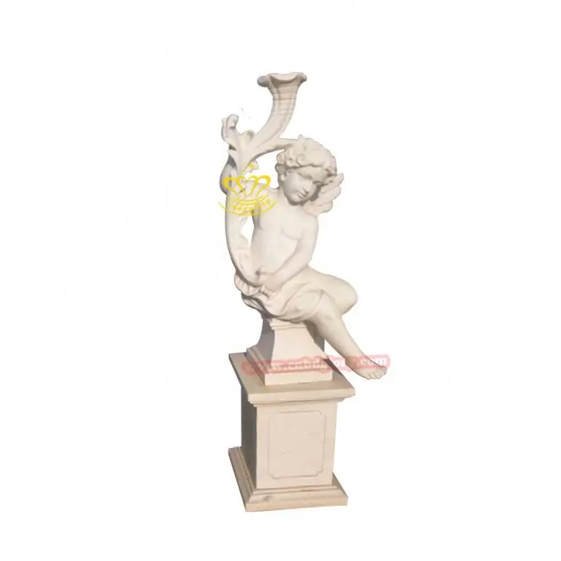 Hotel Villa Garden Street Landscape decoration Design stone art sculpture Marble little Angel boy Statue