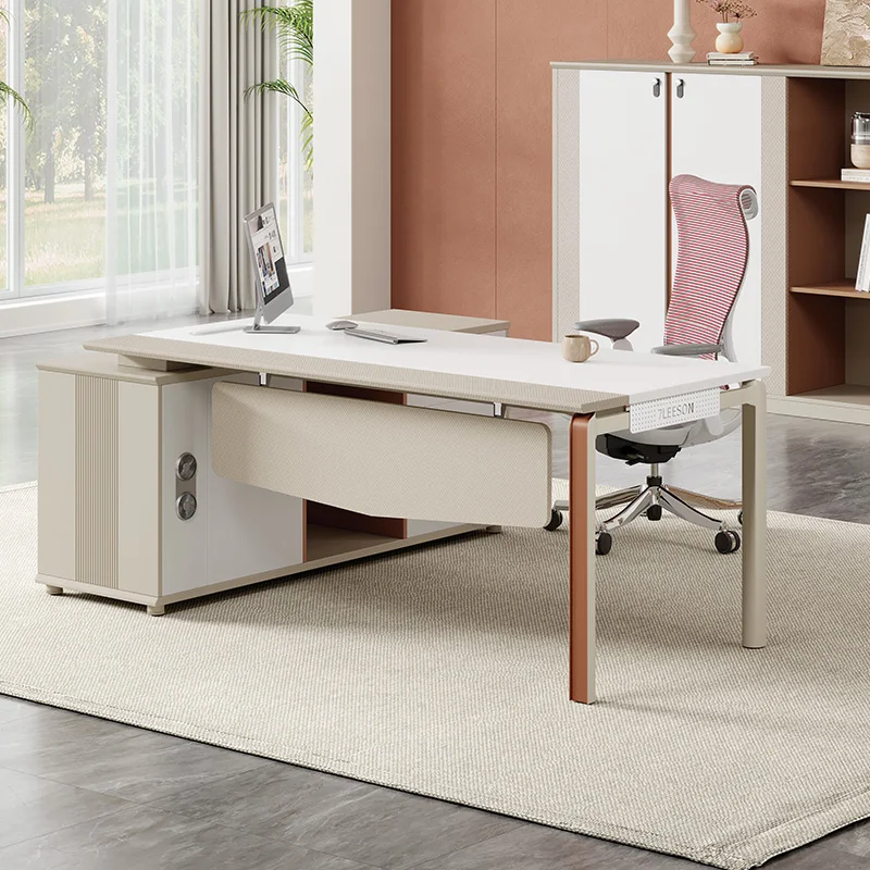 Деревянная мебель компьютерный стол офисный стол наборы современный босс стол дизайн