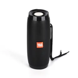 Amazon Hot Sale Led Flashing Light Wireless Speaker Portable Outdoor Loudspeaker 1200mah Fabric Subwoofer Fm Radio Speakers