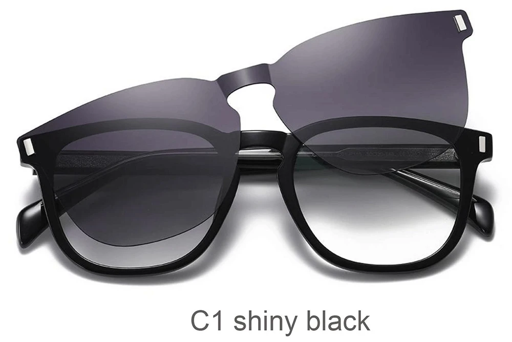 GJ60 eyeglasses frames clip on  glasses frame with polarized clip on  sunglasses with optical eyeglass frames