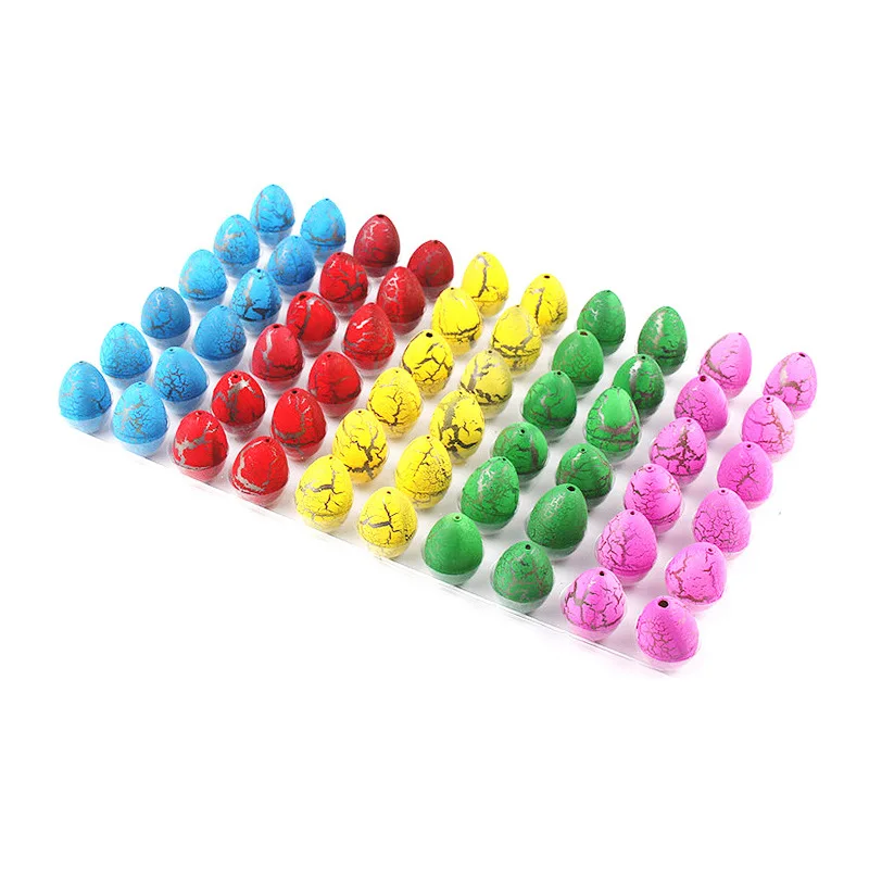 Wholesale 2*3cm Educational Water Growing Animals 60pcs Figure Action Novelty Dinosaur Toys Kids Hatching Egg Inflatable Toy