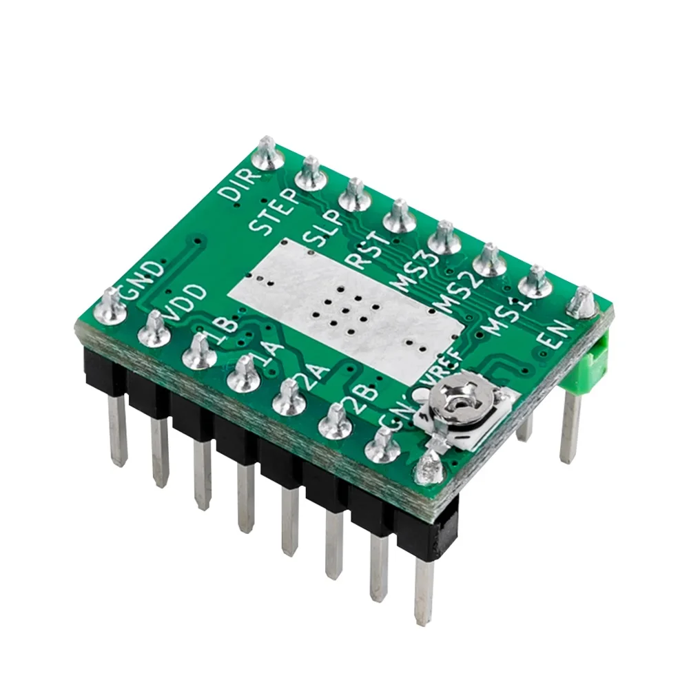 Драйвер шагового двигателя Makerbase A4988 4988 детали для 3D-принтера StepStick Reprap с радиатором по умолчанию защита 1 А макс. 2