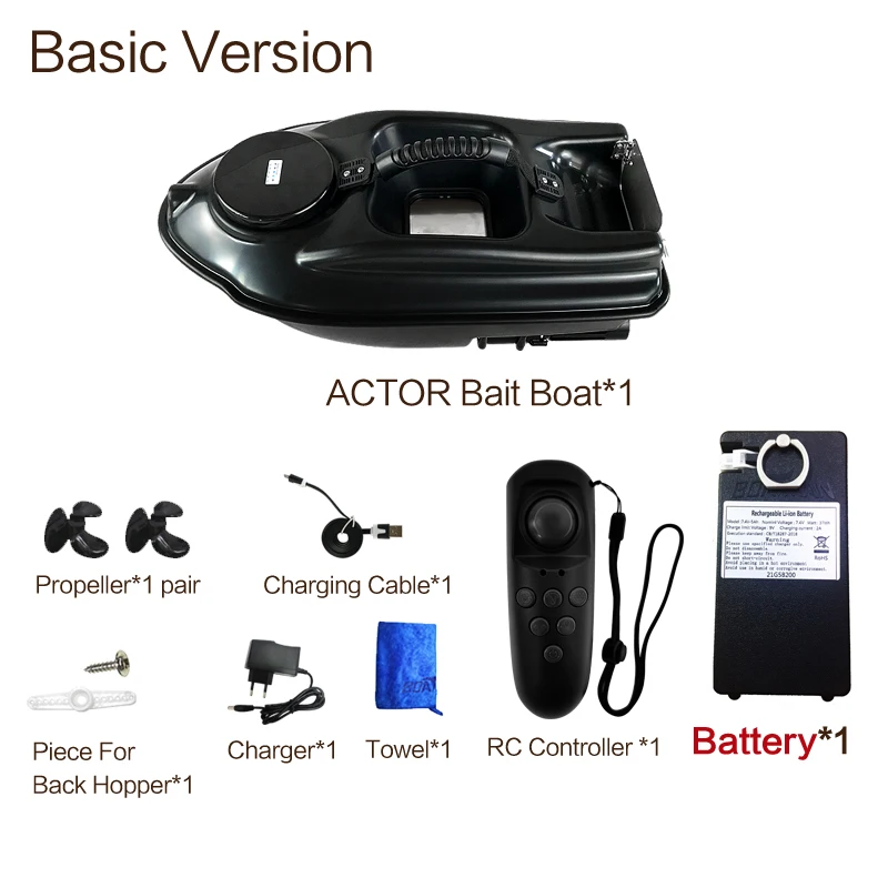 Boatman ACTOR Fishing Bait Boat ABS RC Boat for Bait Carp Fishing 500m Remote Control 1.5KG Hopper 2.4Ghz Catamaran