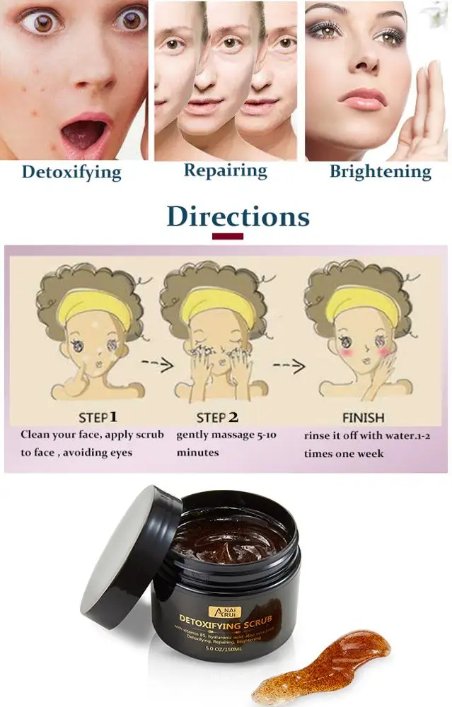 Repairing Facial Scrub Cream Private Label Exfoliating Body Scrub