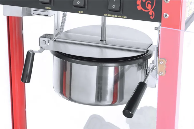 Stainless Steel Hot Selling Professional Electric Popcorn Machine 8 oz  Quick And Easy Commercial With Switch