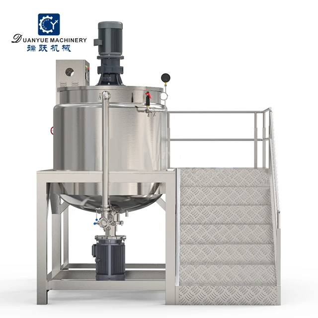 Cosmetic Mixer Complete Shower Gel Production Line Liquid Soap Making Machine