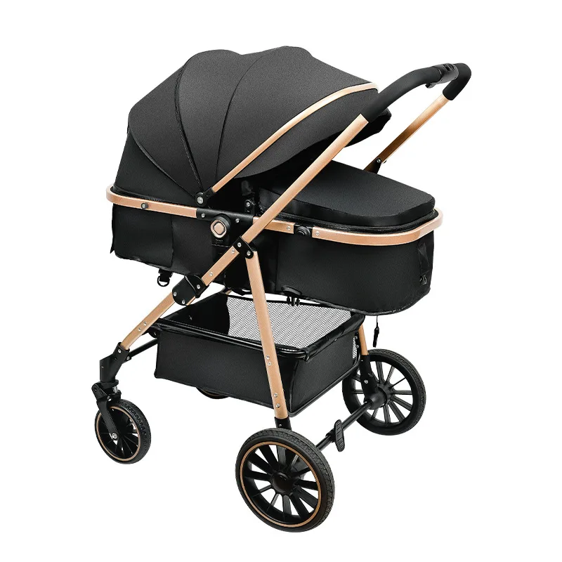 2 in 1 Convertible Carriage Baby Stroller Pushchair with Tray