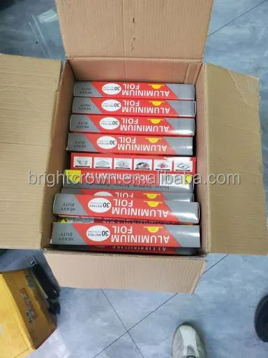 Food Grade Disposable Aluminum Foil Roll Sheet Soft and for Kitchen Use Packaging Purpose