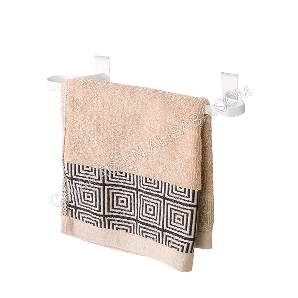 Towel Racks No Drilling Over the Door Cabinet Flat Wire Bar Hanging Holder for Bathroom and Kitchen Shelf Tower Rack