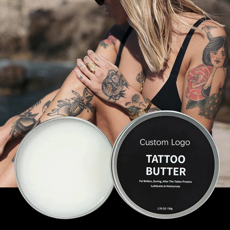Before & During & After Tattoo Brightener Soothing Moisturize Butter For Tattoo Aftercare Cream Tattoo Healing Balm