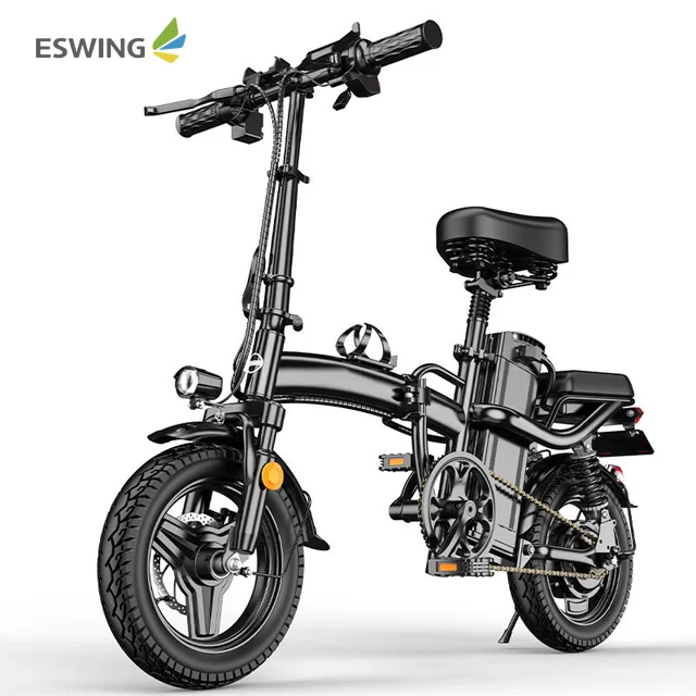 ESWING 14 Inch Bicycle 48V 400W Long Range Ebike Portable Adult Electric Bike