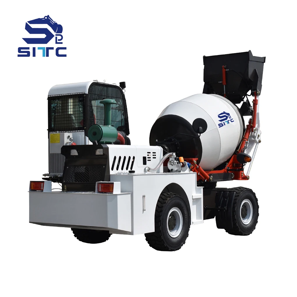 New 1.5m3 Self-Charging Concrete Mixer Truck Self-Loading Construction Gearbox Bearing Pump With Cement Mixing Machine