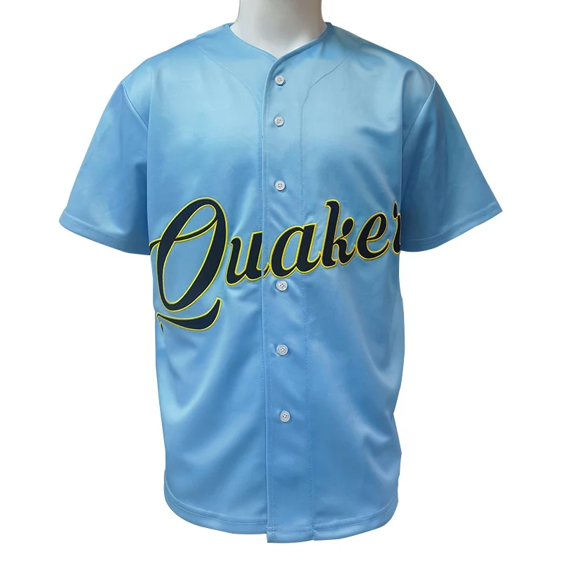 Wholesale Custom Cheap American Baseball Jersey Tshirt Solid Color Sport Jersey Baseball Custom Sublimation