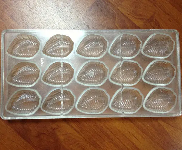 hot Acrylic transparent strong flower shaped chocolate mould pet chocolate cup mould