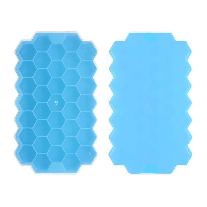 High Quality 37 Grids Food Grade Silicone Tiny Ice Cube Easy Release Flexible Stackable Ice Tray